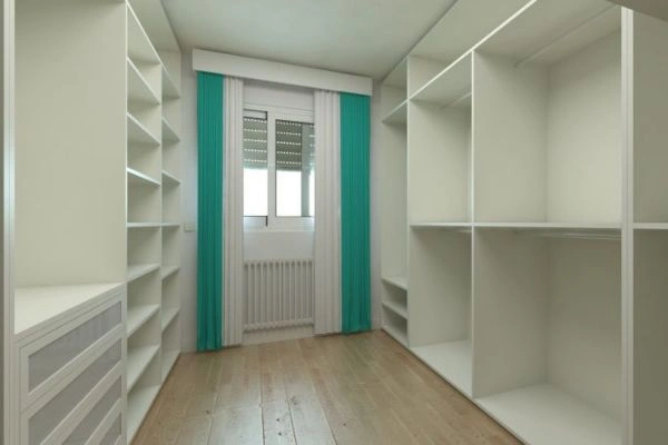Vestidor lacado en blanco a medida en Pamplona